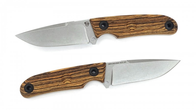 Imwoid SEPP Wood, Klingenstahl aus N690, Griff aus Bocote Holz, inkl. Messerscheide aus Leder