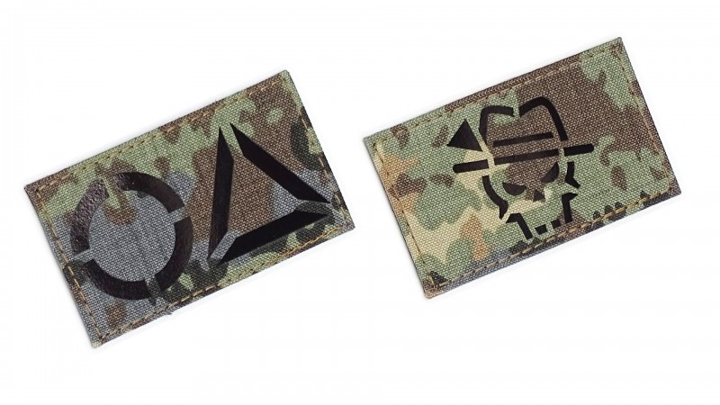 IR Patch in Neutarn, OA Logo oder OA Tactical Sepp, Lasercut mit IR Reflector hinterlegt