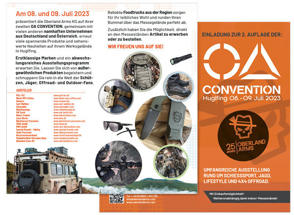 Flyer zur OA CONVENTION 2023