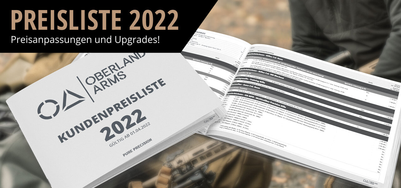 Die neue Preisliste 2022 ist da!