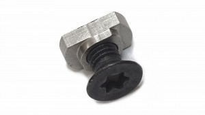 M-LOK Nutenstein Edelstahl mit TX25 Schraube, 1 Stück M-LOK Nutenstein Edelstahl mit TX25 Schraube, 1 Stück